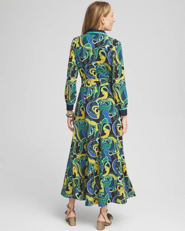 Silky Twill Shirt Dress - image 3